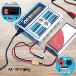 EV-PEAK CQ3 Four-channel Independent Output 6S 100W Multi-functional Balanced Charger for UAV for RC Plane,RC Car,RC Boat